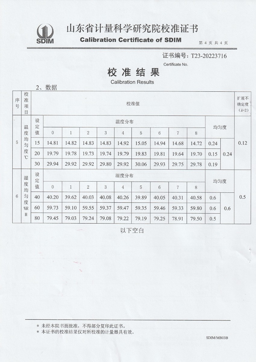 艾康生物技術（杭州）有限公司溫濕度檢定箱校準證書 (4).jpg